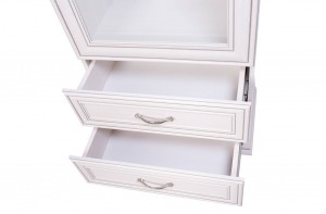 Шкаф с витриной (коллекция Tiffany Cream)