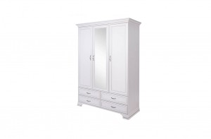 Шкаф для одежды с одним зеркалом (коллекция Tiffany Cream)